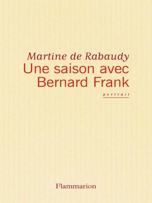 cover image of Une Saison avec Bernard Frank